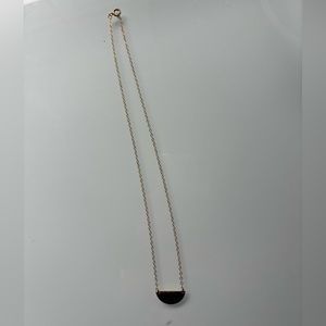 Made By Mary 14k Gold Filled Hammered Half Moon Necklace